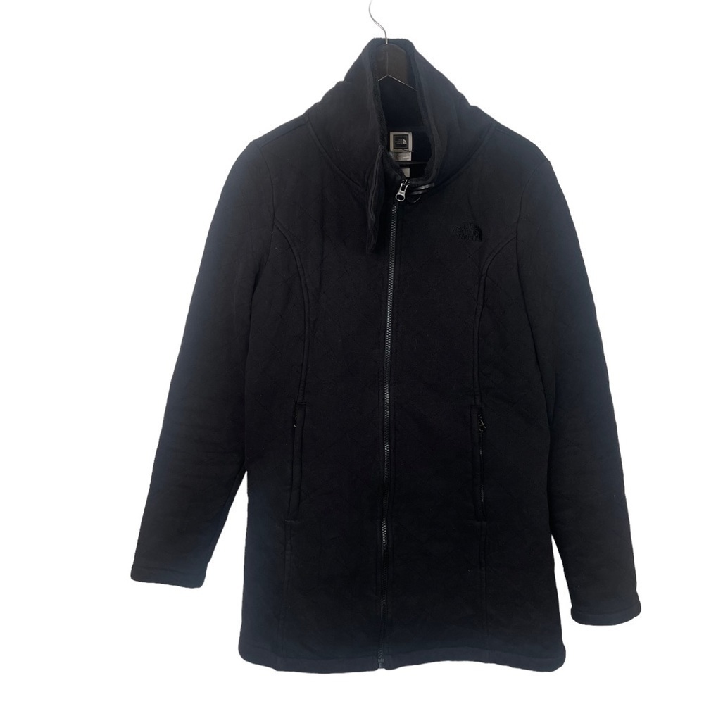 The North Face Black Furry Long Sleeved Warm Winter Jacket Size Large